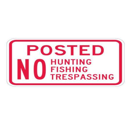posted no trespassing signs