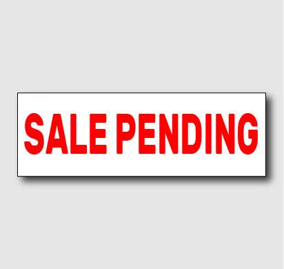 sale pending sign