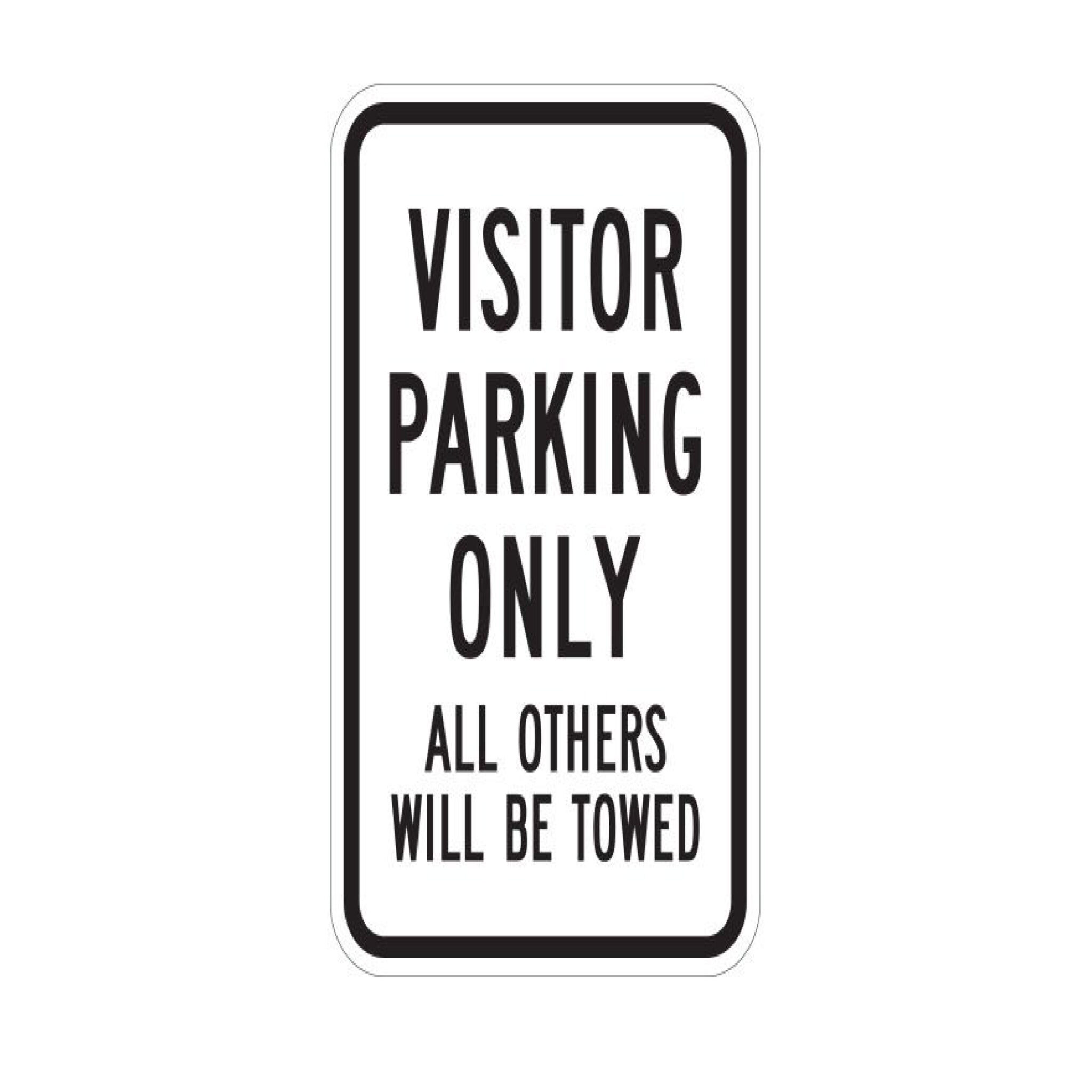 Visitor Parking Only 12in X 18in – Sign Depot Atx