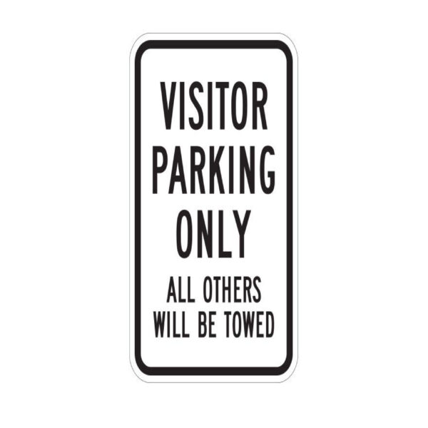 VISITOR PARKING ONLY 12in X 18in – Sign Depot ATX