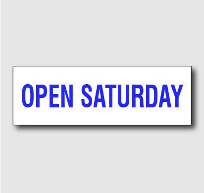 Open Saturday (Blue) from Sign Depot ATX in USA
