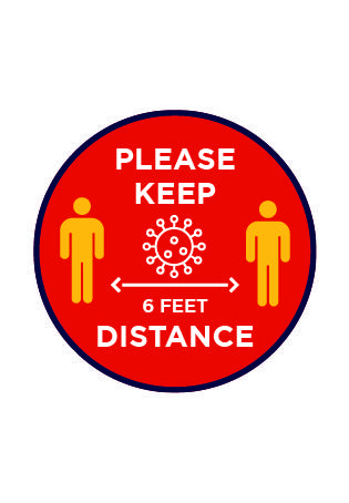 Please keep 6 Feet Distance