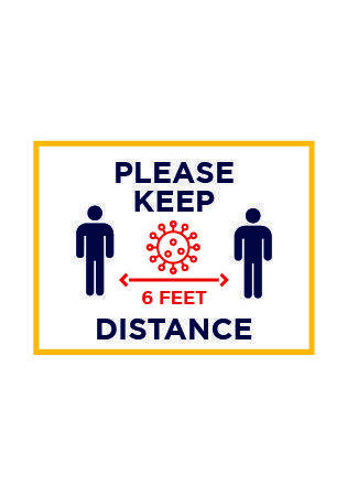 Please Keep 6 Feet Distance